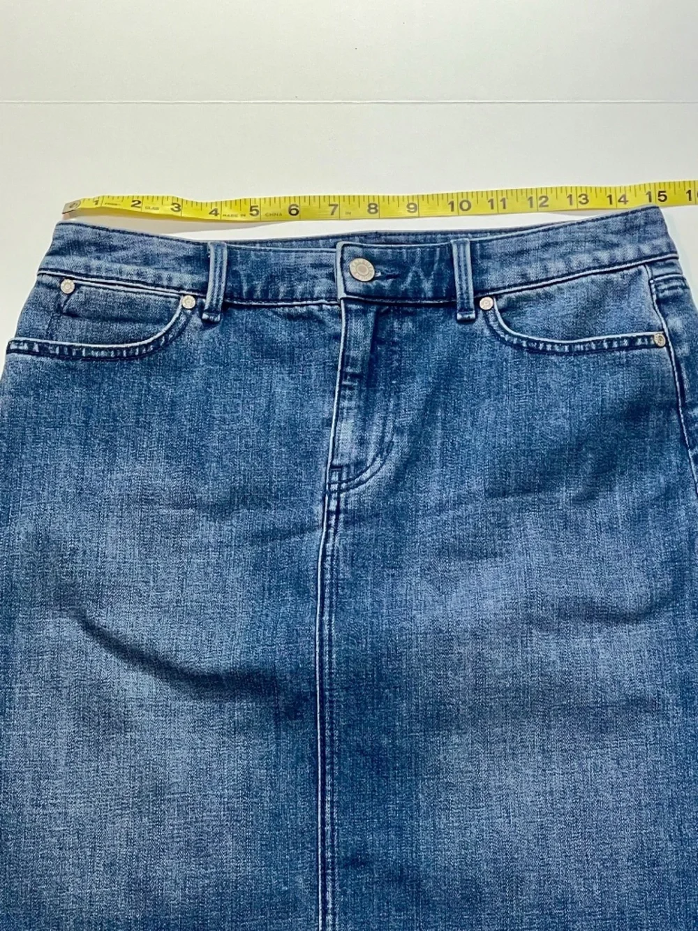 Talbots Denim Jean Pencil Skirt size 4 NWOT - Picture 5 of 9